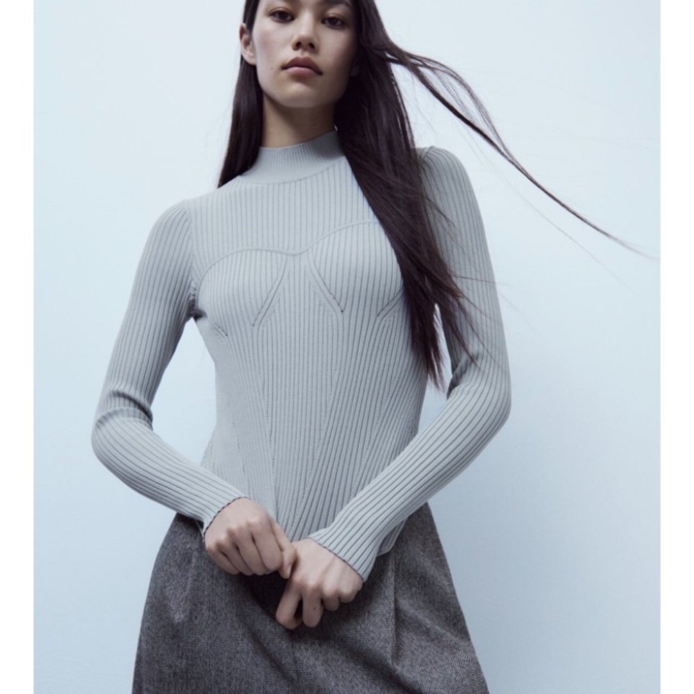 Zara fitted knit sweater